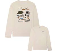 Knowledge Cotton Apparel - Camisetas - Organic Cotton Long Sleeved T-Shirt Egret - Talla L - Blanco Blanco L