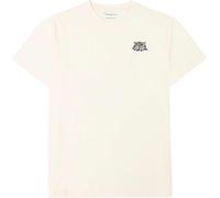 Knowledge Cotton Apparel - Camisetas - Regenerative Organic Cotton Chest Embroidery T-Shirt Egret - Talla M - Blanco Blanco M