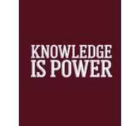 Knowledge is Power: Composition Notebook: College Ruled | 120 Pages | 7.5x9.25 inches | Funny Lined Journal for Women, Students & Work | Trendy Notebook Gift