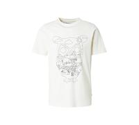 KnowledgeCotton Apparel Camiseta negro / blanco XXL negro / blanco