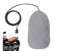 Knowlife Asientos De Motocicleta Almohadilla Térmica con 2 Temperaturas | Calentador De Asiento De Motocicleta Ajustable Para Clima Frío Scooter Moto De Nieve Pasajeros Pilotos Gris Motocicleta
