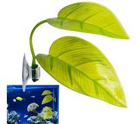 Knowlife Hojas Betta,Hamaca de Hojas Betta - Decoraciones de Hojas de Acuario para Tanques pequeños - para Plantas de Acuario de Peces, decoración vívida de pecera, Segura para platija