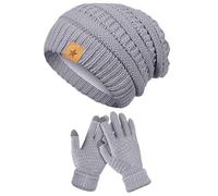 Knowlife Juego De Gorro Y Guantes Para Mujer Manoplas De Para Clima Frío