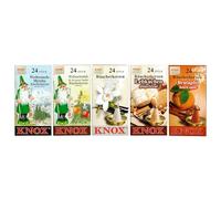 Knox Conos de incienso en juego de 5 unidades con 24 unidades por paquete, conos de incienso en tamaño M en diferentes variantes como incienso y mirra, aroma navideño, vainilla, manzana asada y pan de