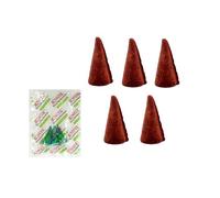 KNOX Set de 5 conos de incienso XXL, aroma de chocolate, incluye 3 M de conos de incienso como muestras (brisa marina), fabricado en Alemania