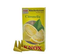 KNOX - Velas de incienso - Citronella, paquete de 24 unidades