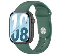KNOXS Correa Compatible con Honor Watch X5i Banda, Quick Fit Pulseras Suave Transpirable Silicona Reemplazo Correa Repuesto Ajustable Band con Hebilla de Metal (Verde)