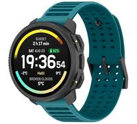 KNOXS Correa Compatible con SUUNTO Nautic S Banda, Quick Fit Pulseras Suave Transpirable Silicona Reemplazo Correa Repuesto Ajustable Band con Hebilla de Metal (Azul)