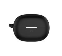 KNOXS Funda Compatible con Huawei FreeBuds Pro 5, Suave Silicona Anti-rasguños con Mosquetón Case (Negro)