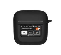 KNOXS Funda Compatible con Nothing Ear 3, Suave Silicona Anti-rasguños con Mosquetón Case (Negro)