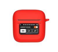 KNOXS Funda Compatible con Nothing Ear 3, Suave Silicona Anti-rasguños con Mosquetón Case (Rojo)