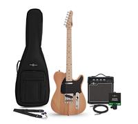 Knoxville Electric Guitar Natural 10W Guitar Amp & Accessory Pack