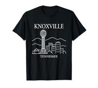 Knoxville Tennessee Minimalist City Skyline Travel Souvenir Camiseta