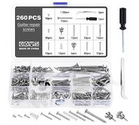 Knpwer 260 piezas Kit de tornillos para guitarra, Juego de tornillos para guitarra con muelles, Kit de tornillos para guitarra eléctrica, Juego de caja de tornillos de fijación para guitarra