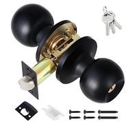 Knpwer Perilla de Puerta con Cerradura y Llave, Juego de Perilla de Entrada, Manija de Puerta con Cerradura, Perilla de Puerta con Llave, Perillas de Puerta de Pasillo, Juego de Cerradura Externa