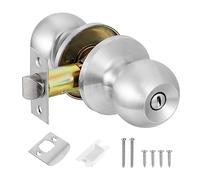 Knpwer Perilla redonda, cerradura, cerradura de puerta, diseño de tulipanes, perilla giratoria, tirador de puerta giratorio