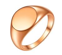 KnSam Alianzas de boda con grabado de acero inoxidable, 12 mm, pulido ovalado, anillo de matrimonio 123 hombre y mujer, anillo oro/oro rosa/plata, Acero inoxidable, Sin circonita