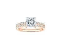 KnSam Anillos de amistad para mujer, plata de ley 925, anillo de eternidad, 2 unidades, anillo de mujer con circonita, anillo de compromiso para mujer, Plata de ley, Circonita cúbica