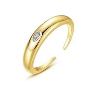 KnSam Anillos de boda auténticos de oro de 18 quilates, para parejas, anillo solitario con laboratorio creado con diamante tallado marquesa, anillo de boda Au 750, oro, talla 47-65, Oro amarillo de 9