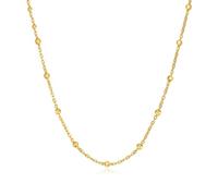 KnSam Cadena de oro amarillo de 9 K/14 K/18 K para mujer, joya auténtica, solitario, elegante, clásico, colgante para mujer, collar de oro Au 375/585/750 sin níquel, 40 cm, Oro de 9 quilates, Sin