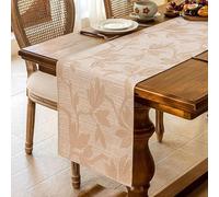 KnSam Camino de mesa naranja claro, 3D con diseño de flores a rayas, caminos de mesa de poliéster, mantel de cocina, decoración, lavable, para bodas, interiores, vacaciones, fiestas, 35 x 120 cm