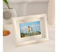 KnSam Marco de fotos 21 x 30 cm, A4, marco de madera, horizontal y vertical, rectangular, marco de certificado, marco de madera para fotos, pósteres, color blanco