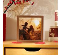 KnSam Marco de fotos 21 x 30 cm marrón oscuro A4, marco de certificado de madera horizontal y vertical, rectangular, marco de madera, marco de fotos de madera, para fotos, fotos, pósteres