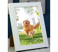 KnSam Marco de fotos 30 x 42 cm blanco A3, marco de fotos de MDF horizontal y vertical, rectángulo, marco de certificado, marco de madera, regalo para bodas, aniversarios, amigos