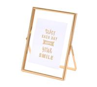 KnSam Marco de fotos de 21 x 30 cm, tamaño A4, marco de certificado, marco dorado de metal, vertical, rectangular, mesa para fotos, pósteres