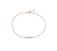 KnSam Pulsera de oro rosa de 9 K/14 K/18 K para mujer, joyas auténticas de 0,2 ct, con diamantes creados en laboratorio, pulseras de lazo, nudo trapezoidal, color blanco, pulseras de oro de 18/14/9