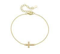 KnSam Tobillera boho de oro auténtico para mujer, oro amarillo de 9 K/14 K/18 K, cruz boho con diamante, Au 375/585/750 Tobillera de oro, 22+5CM, Oro amarillo de 18 quilates (750), Diamante