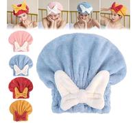 Knubbuf 2025 New Super Absorbent Hair Towel Wrap for Wet Hair, Absorbent Hair Towel Wrap For Women, Microfiber Hair Towel Wrap, Curly Hair Plopping Towel, Extrame Soft & Fast Drying (Blue)