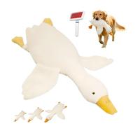 Knubbuf 2026 Upgrade White Duck Dog Toy, 50/70/90cm White Duck Pet Toy & Goose Plush, Realistic Goose Design, Durable Goose Dog Toy for Dogs Chew and Play (50cm/19.7in)