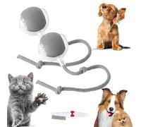 Knubbuf Balle Interactive Intelligente Pour Chat, Balle Roulante Automatique, Balle Roulante Chat, De Chat Pour Jeux Et Interactions Idéal Pour Les Amoureux Des Chats Cadeau Pour Chats (2 Gris)