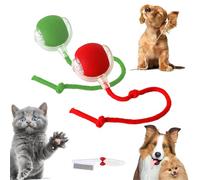 Knubbuf Balle Interactive Intelligente Pour Chat, Balle Roulante Automatique, Balle Roulante Chat, De Chat Pour Jeux Et Interactions Idéal Pour Les Amoureux Des Chats Cadeau Pour Chats (Vert+Rouge)