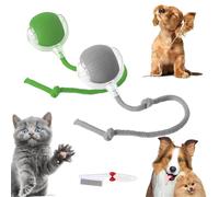 Knubbuf Balle Interactive Intelligente Pour Chat, Balle Roulante Automatique, Balle Roulante Chat, De Chat Pour Jeux Et Interactions Idéal Pour Les Amoureux Des Chats Cadeau Pour Chats (Vert+Gris)