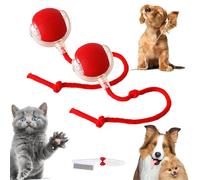 Knubbuf Balle Interactive Intelligente Pour Chat, Balle Roulante Automatique, Balle Roulante Chat, De Chat Pour Jeux Et Interactions Idéal Pour Les Amoureux Des Chats Cadeau Pour Chats (2 Rouge)