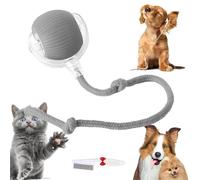 Knubbuf Balle Interactive Intelligente Pour Chat, Balle Roulante Automatique, Balle Roulante Chat, De Chat Pour Jeux Et Interactions Idéal Pour Les Amoureux Des Chats Cadeau Pour Chats (Gris)