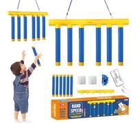 Knubbuf Catching Sticks Game Reaction Training Toy, Falling Sticks Catching Game, Drop It Catch It Win It Game, 3 Falling Speeds Adjustable, Hand Eye Coordination Training (C Set)