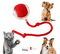 Knubbuf Chewie Viral Rolling Ball, Chewie Electric Dog Ball Toy, Interactive Dog Cat Ball Toy, Chewie Smart Rolling Pet Ball, for Large Cat Ball Toy Games (Rojo)