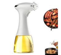 Knubbuf Electric Butter Sprayer 350ml Fine Mist Dispenser For Healthy Cooking Rechargeable Leak Proof Portable Button Atomization For Home Restaurant Camping Baking Grilling Frying Roasting (White)