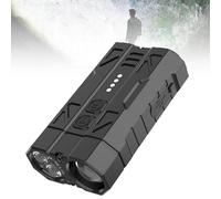 Knubbuf High-Brightness Dual-Module Flashlight, 4 LEDs Rechargeable Pocket Light with Magnetic Base & Hat Clip, 8 Modes Waterproof Flash IV Tactical Gear for Camping, Hiking, Emergency (1Pcs)