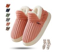Knubbuf Pluffi Comfy Slippers Women, Pluffi the Cozy & Stylish Slipper, Unisex Winter Cozy Fashion Plush Warm Home (Pink, M, Adulto, 44, Números (rango), Sistema tallas calzado EU, 45, mediano)