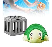 Knubbuf Pool Diving Toys for Kids, Underwater Dive Rescue Toys, Underwater Sinkies for Kids Swimming with Floating Animals & Weighted Cages, S nd Splash Pool Game Set for Boys Girls (D)