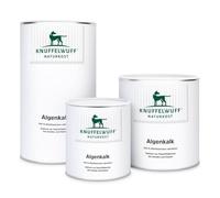 Knuffelwuff Algenkalk para perros, 700 g, 100% Lithothamnium calcareum, fuente de calcio de algas marinas, para huesos y dientes, con poco fósforo y amigable con los riñones, ideal para Barf