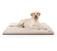 Knuffelwuff Berrith - Alfombrilla ortopédica para perros (imitación de piel de conejo, 120 x 85 cm), color beige