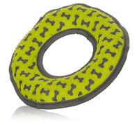 Knuffelwuff Frisbee de Juguete Interactivo para Perros Mascotas de Goma y Tejido, Antideslizante, Agradable para los Dientes y fortalecedor, Ideal para Juegos y Entrenamiento