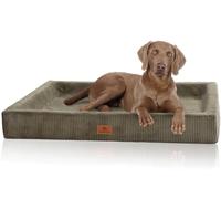 Knuffelwuff Santiago XL - Cama ortopédica para perros (105 x 80 cm, funda extraíble, lavable, para perros grandes, medianos y pequeños)