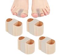 KNUIUYY 4 Piezas Separador Dedos Pie, Correctores de Dedos del Pie, Corrector de Juanetes, Separadores de Dedos de Los Pies Silicona, Nocturno y Dia, Para Evitar Roce, los pies Mujer y Hombres