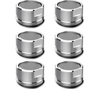 KNUIUYY 6 Piezas Aireador para grifo, Acero Inoxidable Filtro, Atomizador Grifo Adaptador, Ahorro de agua con boquillas de fácil, Filtro regulador de Cabezal y Boquilla para Cocina Baño M24